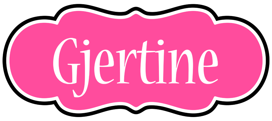 Gjertine invitation logo