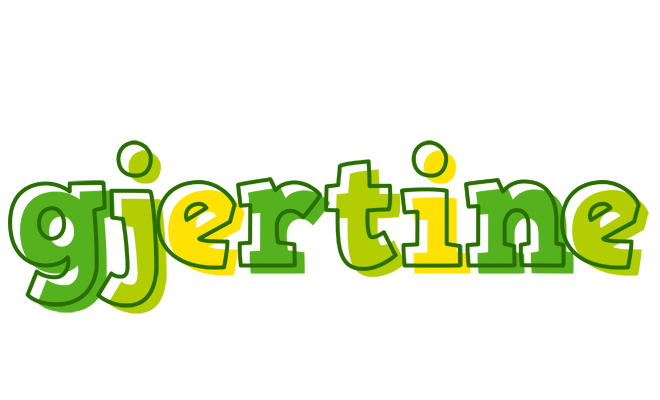 Gjertine juice logo