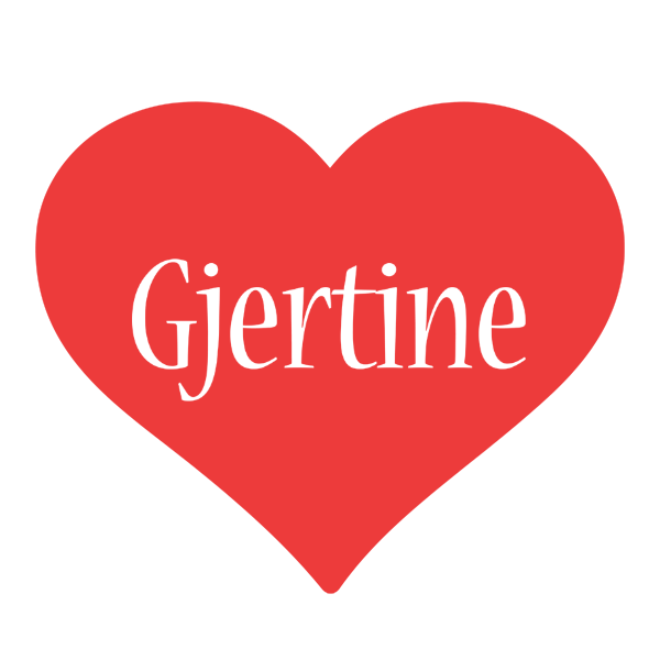 Gjertine love logo