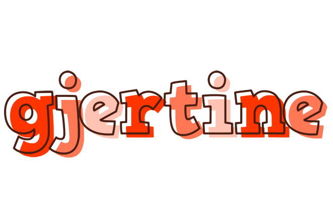 Gjertine paint logo