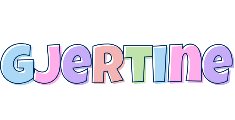 Gjertine pastel logo