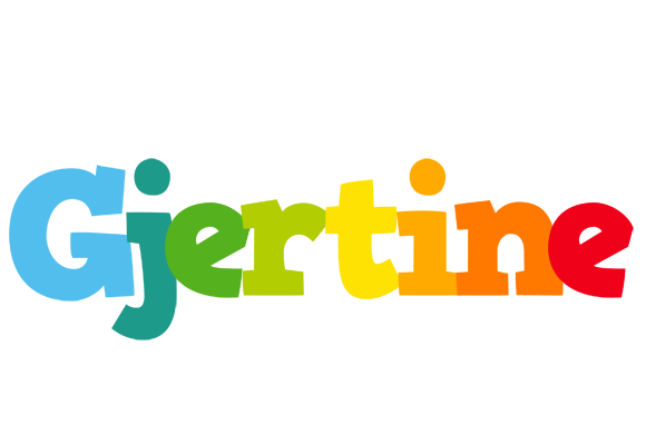 Gjertine rainbows logo