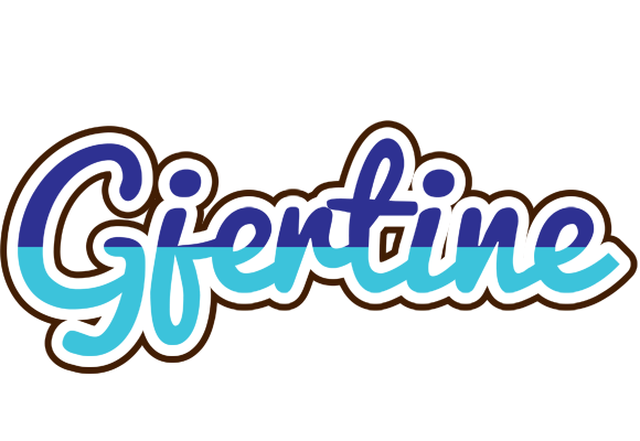 Gjertine raining logo