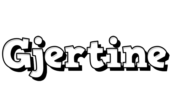 Gjertine snowing logo