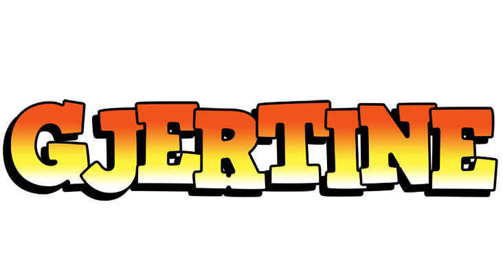 Gjertine sunset logo