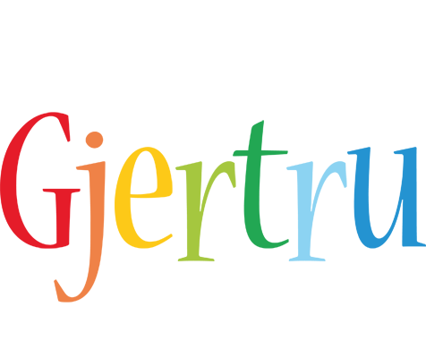 Gjertru birthday logo