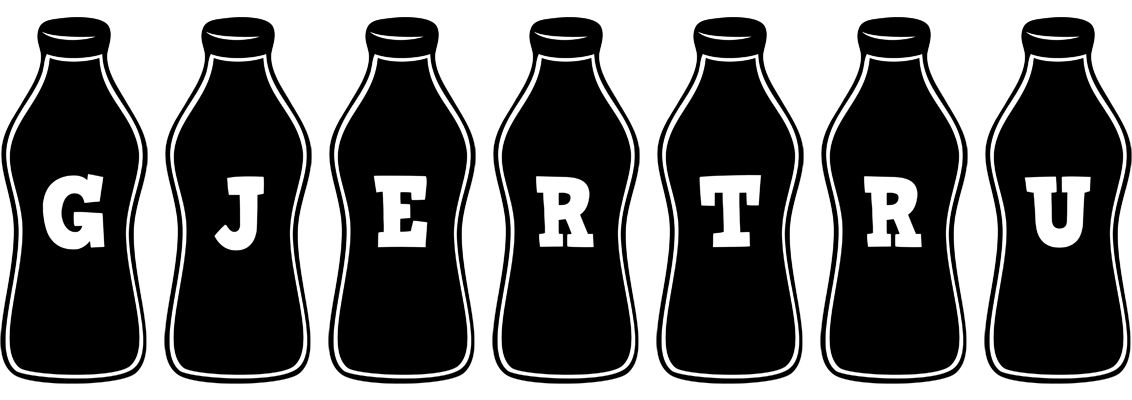 Gjertru bottle logo