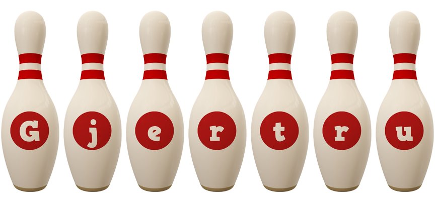 Gjertru bowling-pin logo