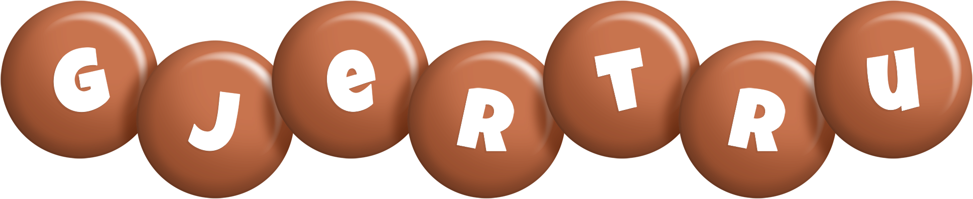 Gjertru candy-brown logo