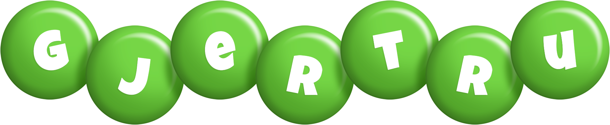 Gjertru candy-green logo