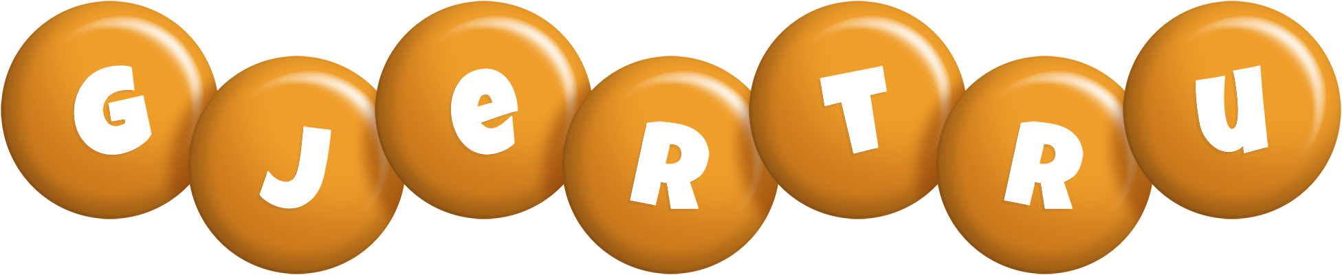 Gjertru candy-orange logo