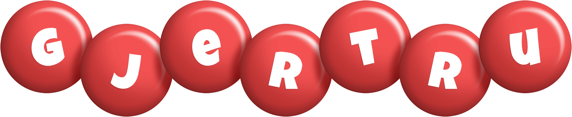 Gjertru candy-red logo