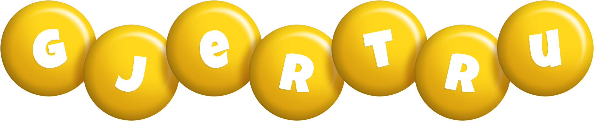 Gjertru candy-yellow logo