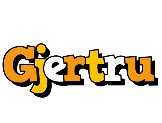 Gjertru cartoon logo