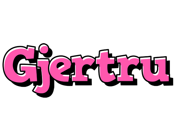 Gjertru girlish logo