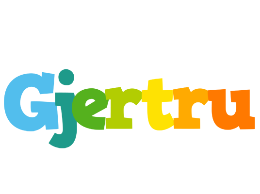 Gjertru rainbows logo