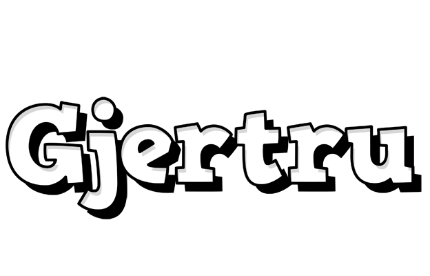 Gjertru snowing logo