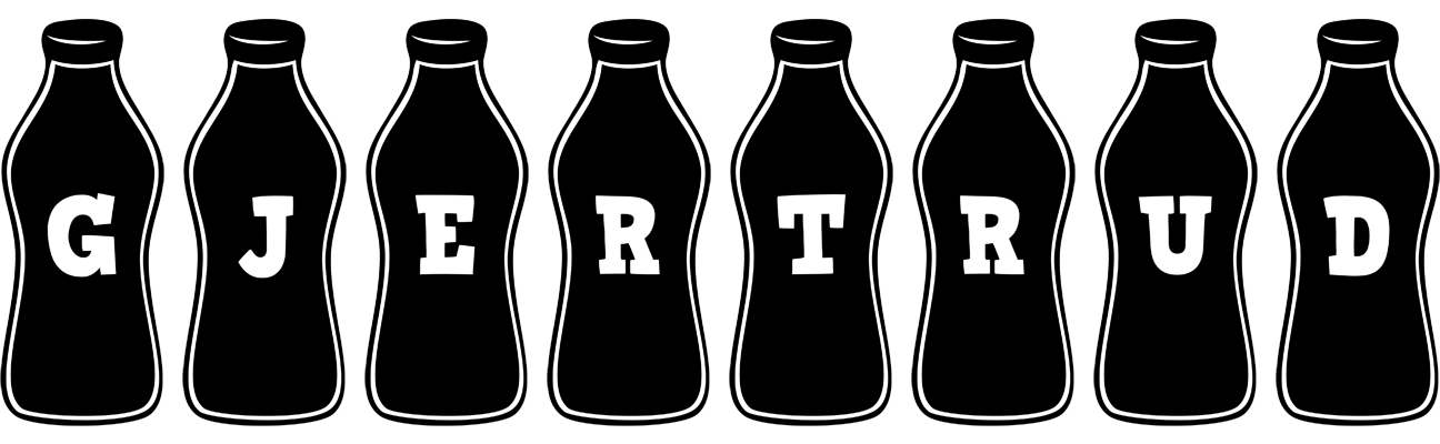 Gjertrud bottle logo