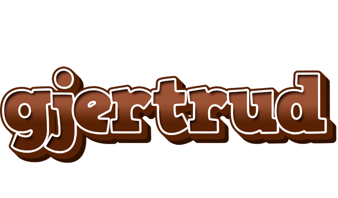 Gjertrud brownie logo