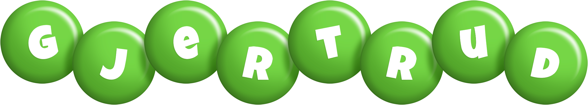 Gjertrud candy-green logo