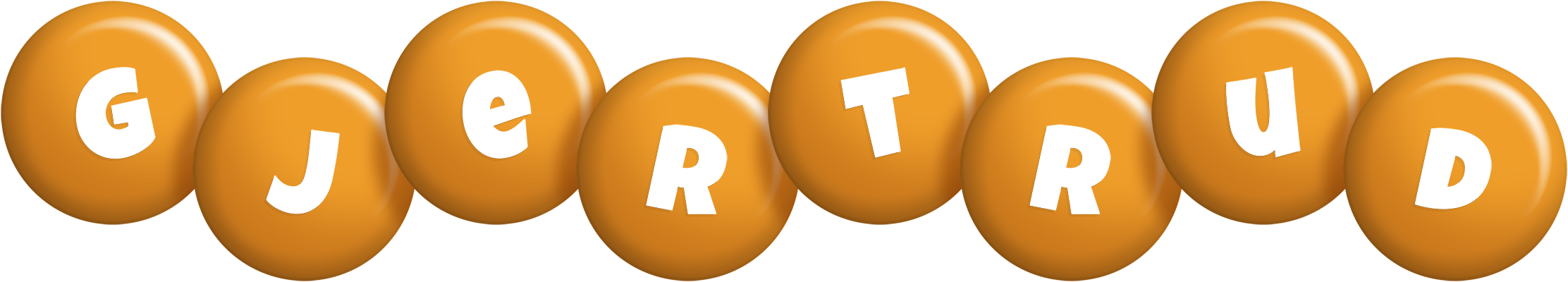 Gjertrud candy-orange logo