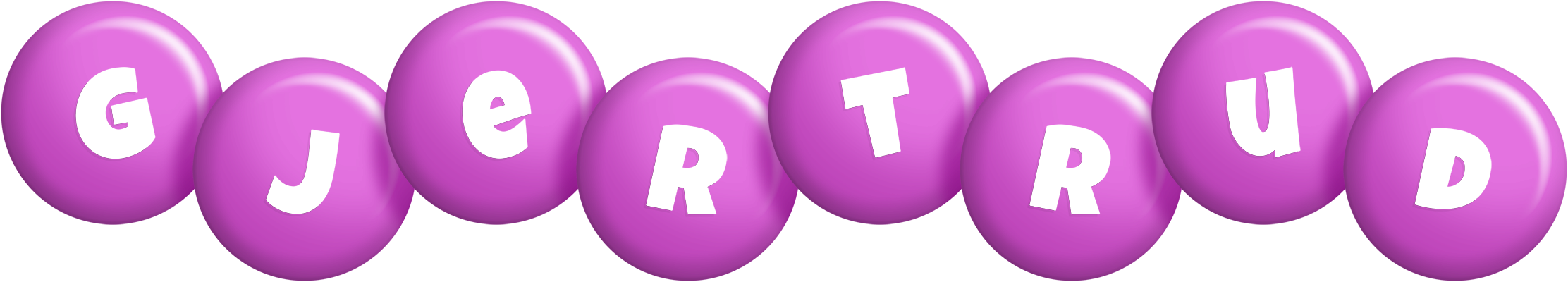 Gjertrud candy-purple logo
