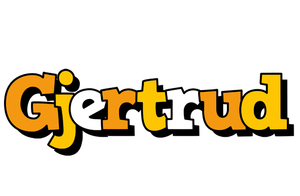 Gjertrud cartoon logo