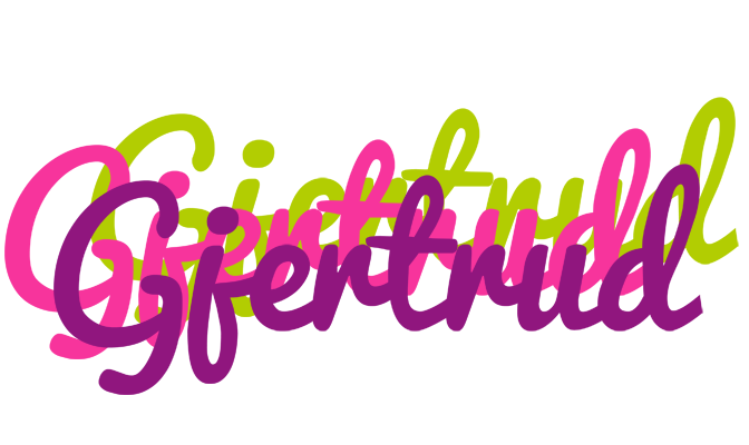 Gjertrud flowers logo