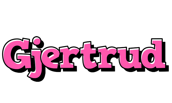 Gjertrud girlish logo