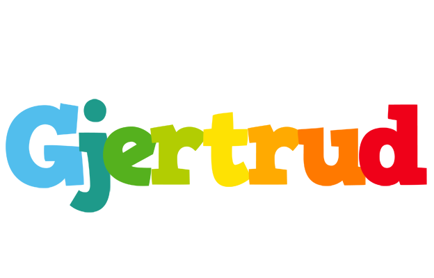 Gjertrud rainbows logo