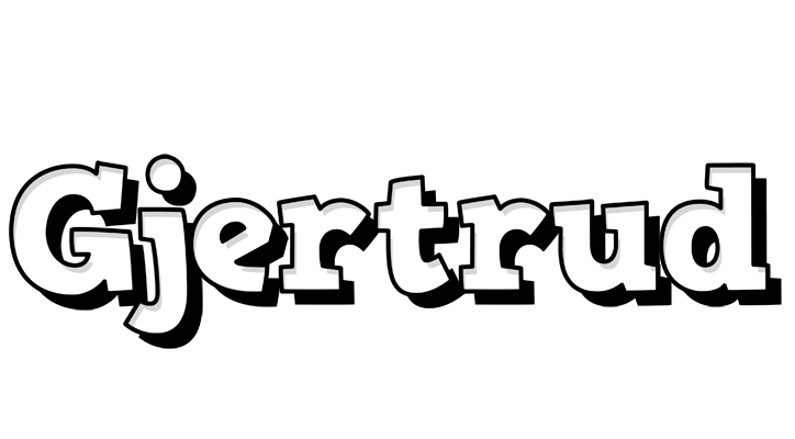 Gjertrud snowing logo