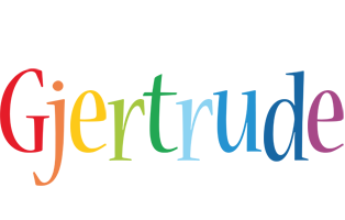 Gjertrude birthday logo