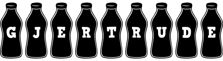 Gjertrude bottle logo