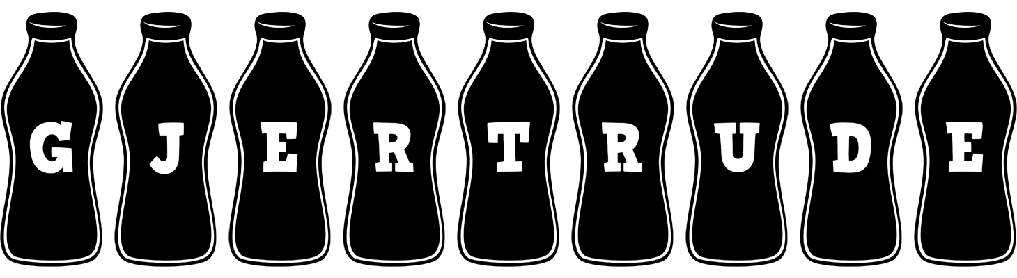 Gjertrude bottle logo