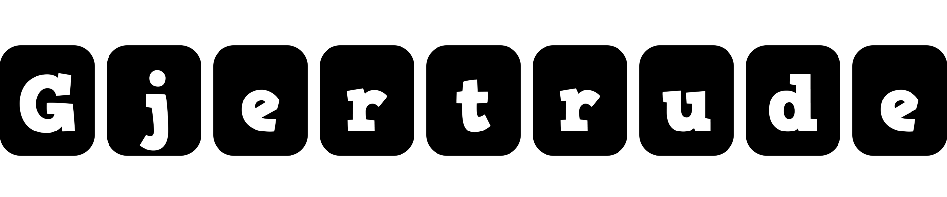 Gjertrude box logo