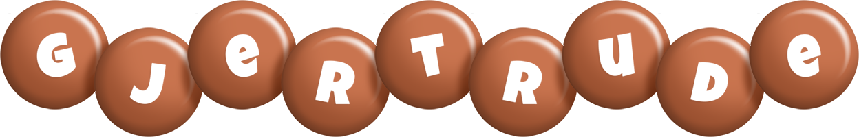 Gjertrude candy-brown logo