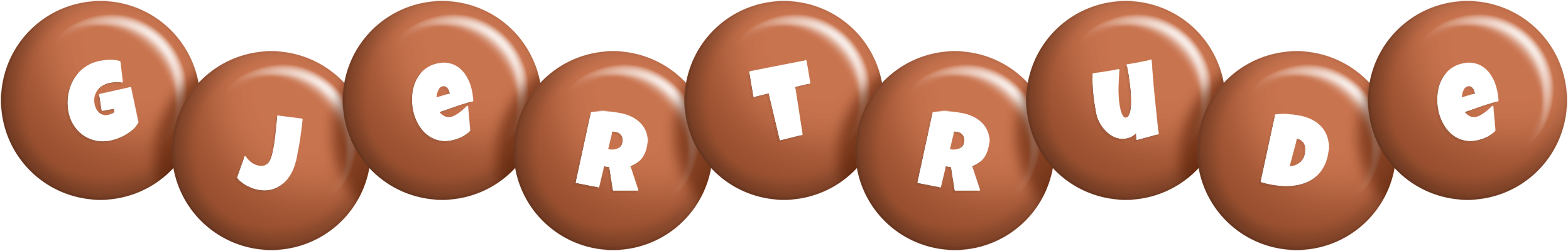 Gjertrude candy-brown logo