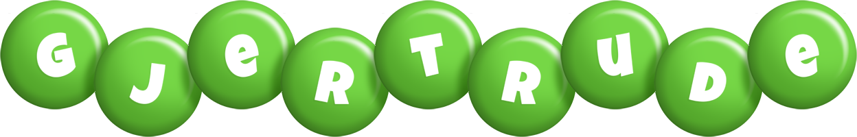 Gjertrude candy-green logo