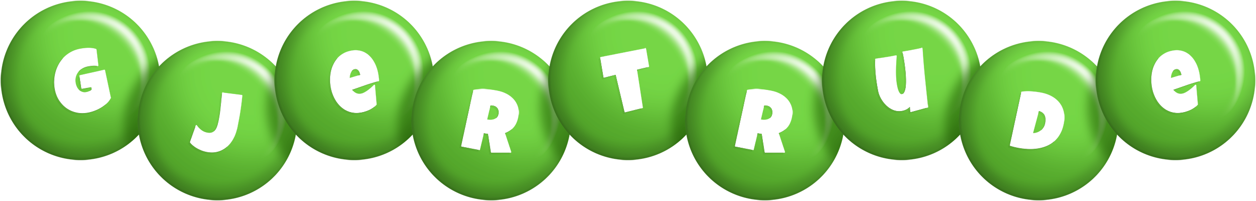 Gjertrude candy-green logo