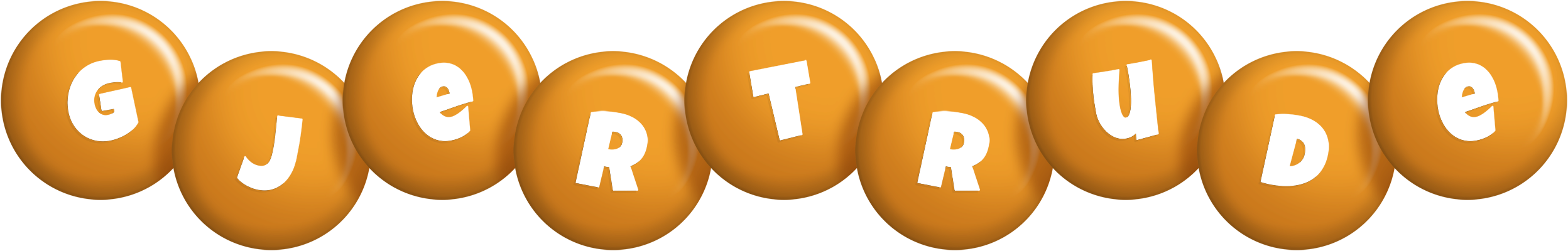 Gjertrude candy-orange logo