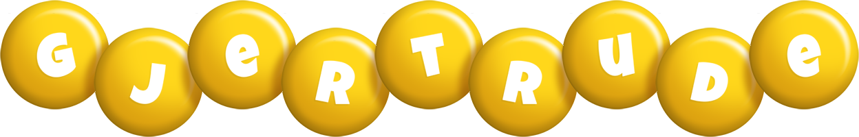 Gjertrude candy-yellow logo