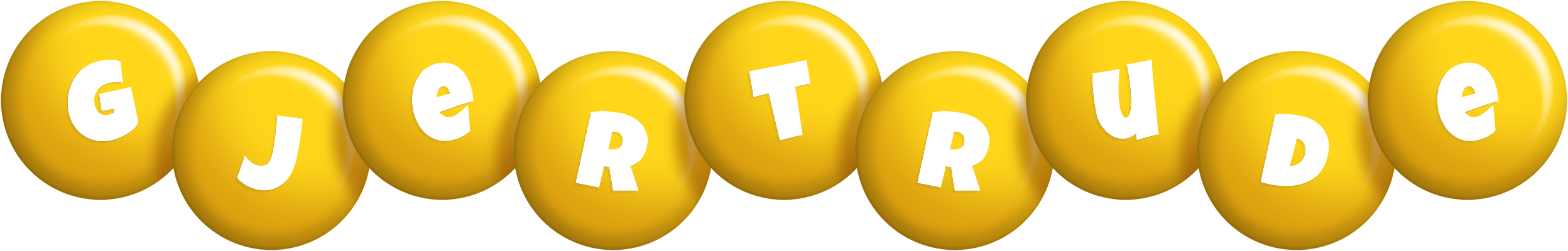 Gjertrude candy-yellow logo