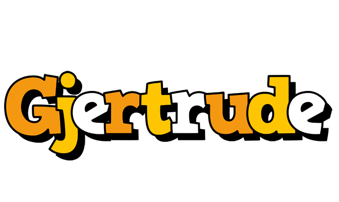 Gjertrude cartoon logo