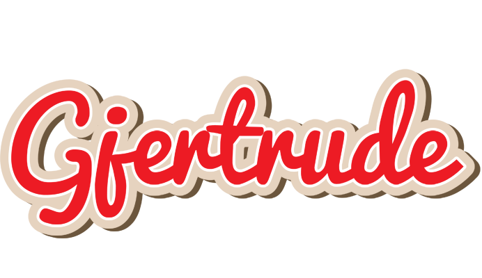 Gjertrude chocolate logo