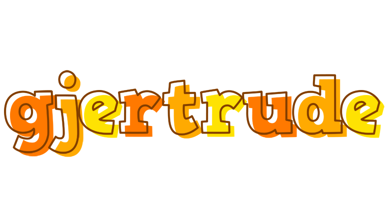 Gjertrude desert logo