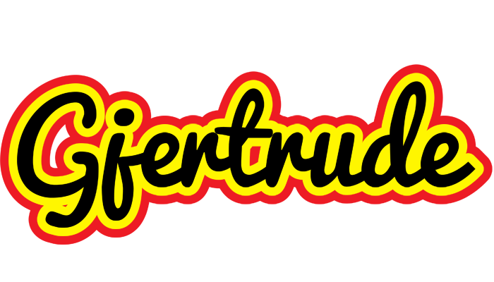 Gjertrude flaming logo