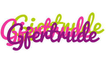 Gjertrude flowers logo