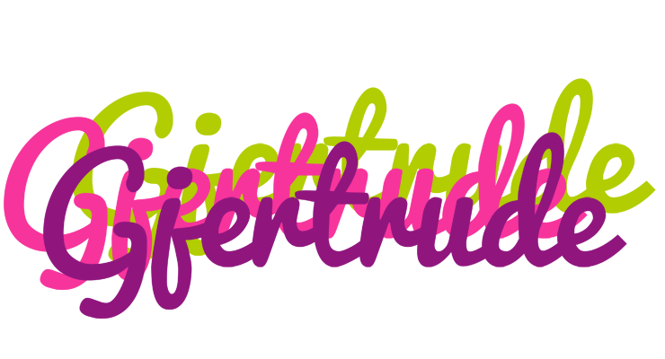 Gjertrude flowers logo