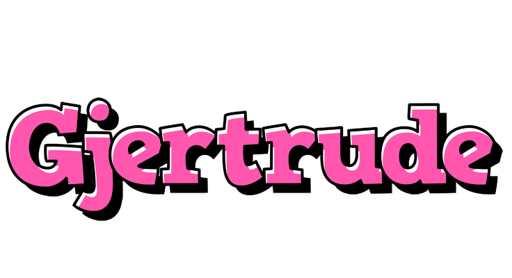 Gjertrude girlish logo