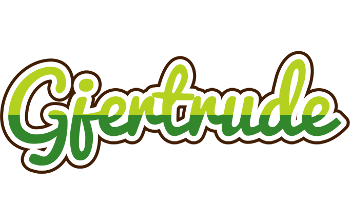 Gjertrude golfing logo